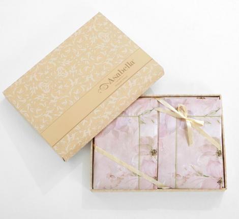 Постельное бельё "Asabella" 2371-4S Сатин, 1,5 спальный