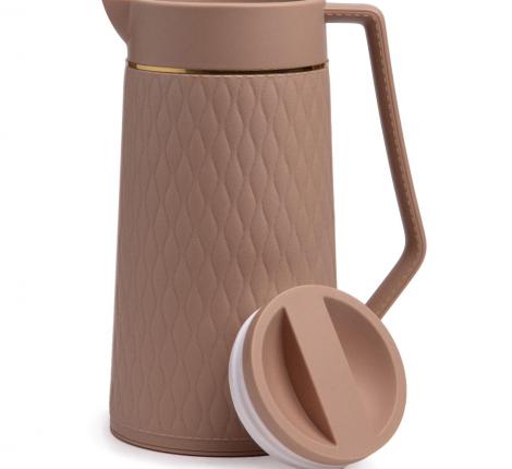 Термос "AGNESS" 734-102-1, 1000 мл (кофейный)