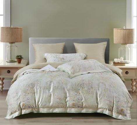 Постельное белье "Asabella" 2268-6 Фланель, Евро