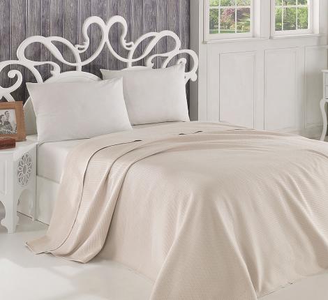 Простыня вафельная "Sofi de Marko" MARTA (бежевая), 200х220