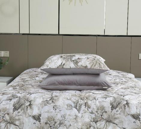 Постельное белье с одеялом "Kazanov.A." Хиллари (капучино) Велюр/Egypt Cotton, 1,5 спальный