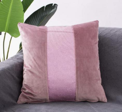 Наволочка декоративная "Sofi de Marko" Амели (розовая) Велюр, 45х45 (1шт.)