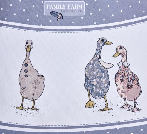 Скатерть круглая с пропиткой "FAMILY FARM" 190 см, графит