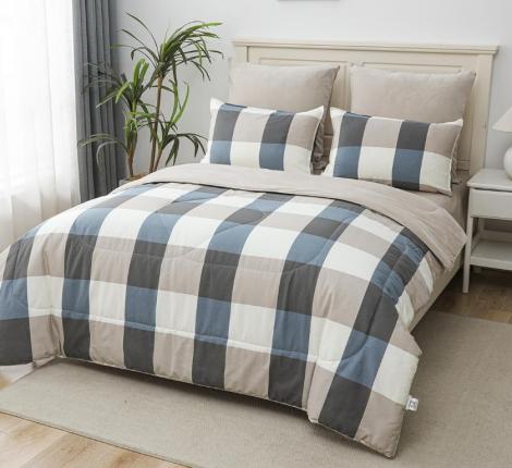 Постельное белье с одеялом "Sofi de Marko" Роберто №24 Велюр/Сатин, 1,5 спальный