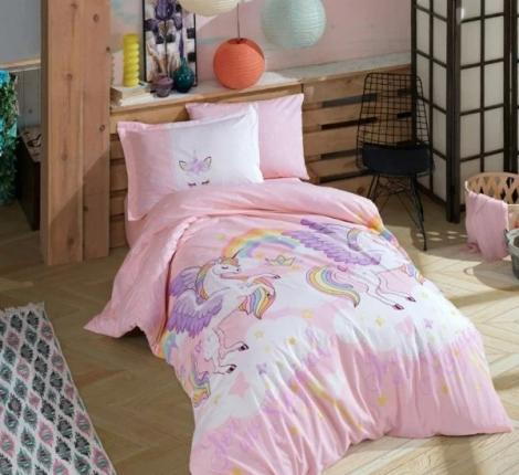 Постельное бельё Hobby Home &quot;Magical STUDIO&quot; (розовый) Поплин, 1,5 спальный