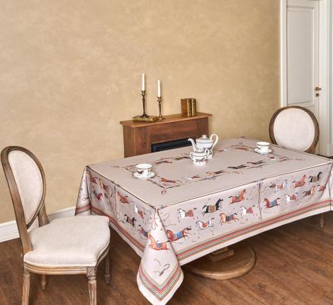Скатерть с пропиткой SANTALINO "PASSAGE" 160х220 см, капучино