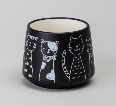 Чайный набор "КОТЫ" чёрный
