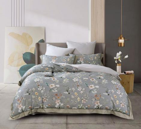 Постельное белье "Asabella" 2222-6 Фланель, Евро