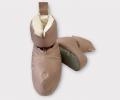 Сапожки-носочки пуховые "Comfort Socks Travel Grass" LATTE, 40-45 р.