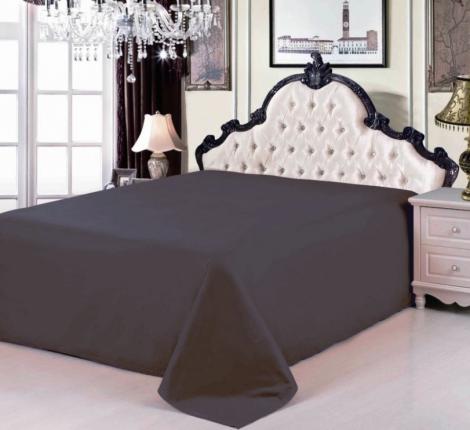 Простынь сатин тёмно-серый (PRC-18), 240x260