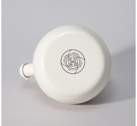 Чайник эмалированный со свистком "CHARM", 2,2 л (молочный)