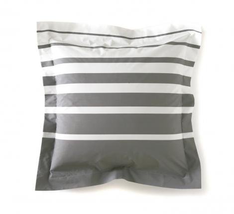 Наволочка "Blanc des Vosges" GRAND LARGE GRIS перкаль, 60x60