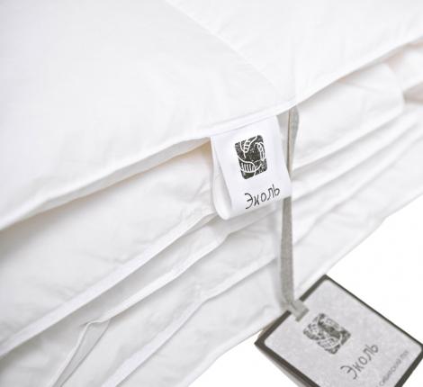 Одеяло пуховое «Эколь» серый пух, 140х205