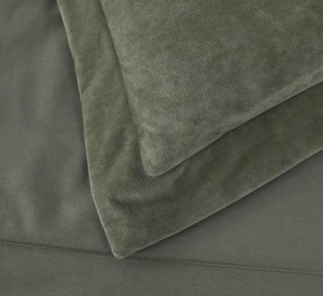 Постельное белье с одеялом "Sofi de Marko" Энрике (хаки) Велюр, 1,5 спальный