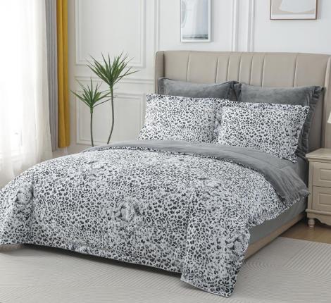 Постельное белье с одеялом "Sofi de Marko" Ренато №22 Велюр/Сатин, Евро