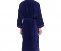 Халат мужской велюровый Maison D'or "BOSWELL" синий, 3XL(54)/4XL(56)