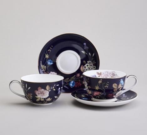 Чайный набор "КОБАЛЬТ" 86-2504-1 на 2 персоны, 4 предмета (300 мл)