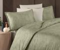 Постельное белье "DO&CO" MARLEN (светло-зелёный) Сатин DELUX PREMIUM, Евро