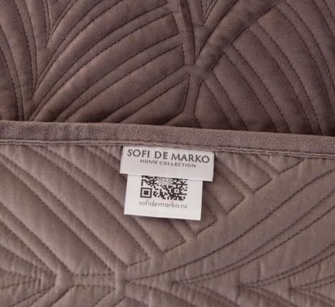 Покрывало "Sofi de Marko" Таира (чайная роза) Велюр, 240х260