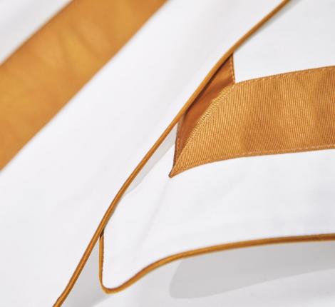 Постельное бельё "Blanc des Vosges" EGERIE AMBRE перкаль, 1,5 спальный