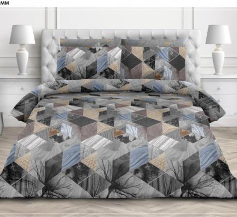 Постельное белье "Valtery" AP-71 Поплин, Евро