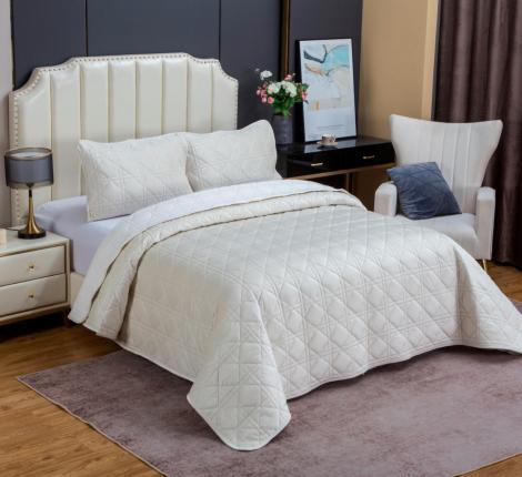 Покрывало велюровое "Kazanov.A." Dori (молоко), 240х260