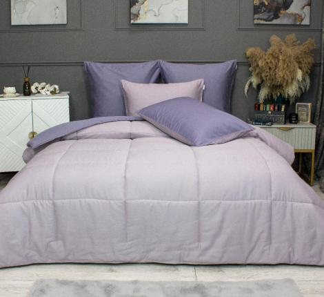 Постельное белье с одеялом "Kazanov.A." Шеффилд (пыльная орхидея латте) Сатин, Евро
