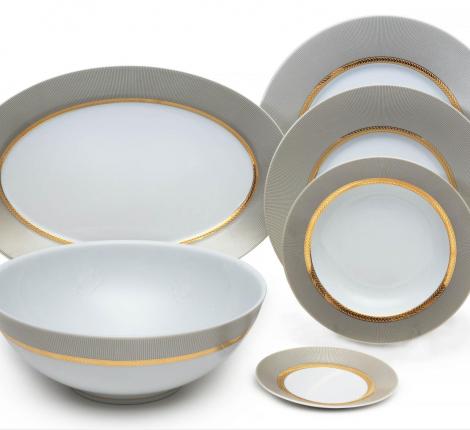 Тарелка подстановочная "PHARAON" диаметр 32 см, лиможский фарфор