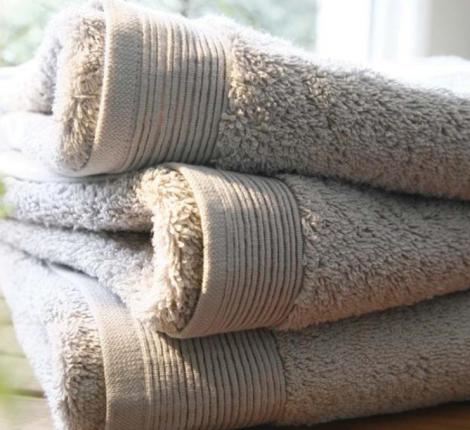 Полотенце махровое "Blanc des Vosges" UNI PERLE (серый), 30х50-2шт.