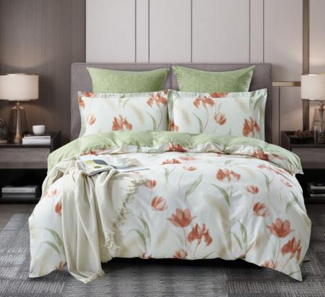 Постельное бельё "KARTEKS" Сатин печатный КВ-590, Евро