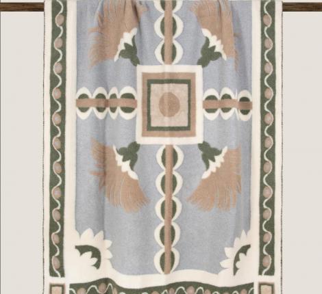 Плед кашемировый Frati "TRIONFALE" VERDE (зеленый), 150x190