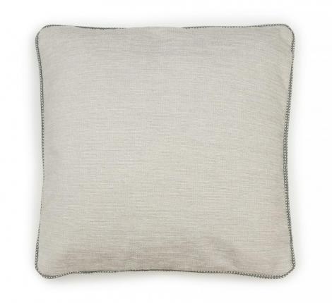 Подушка декоративная "CALID" 40х40, светло-серый (кант серо-белая клетка)