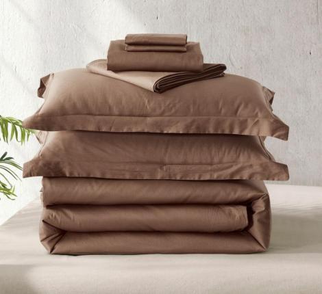 Постельное бельё "KARTEKS" Сатин однотонный SKO-027, Евро