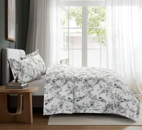 Постельное белье с одеялом "Asabella" 2368-OSPS Мако-Сатин, 1,5 спальный