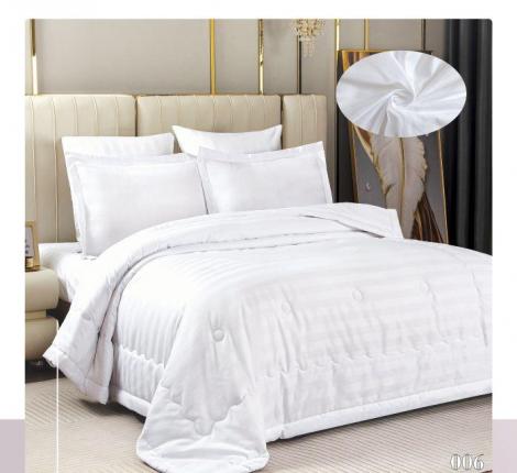 Постельное бельё c одеялом EFOR SATEN модель 2 (белый), Евро