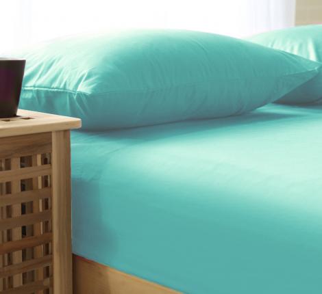 Простыня сатин SOHO collection (бирюзовый), 240х260
