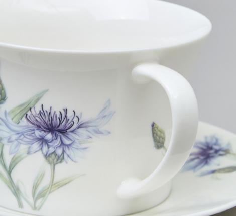 Чайный набор "ВАСИЛЬКИ" 760-839 на 2 персоны, 4 предмета (250 мл)