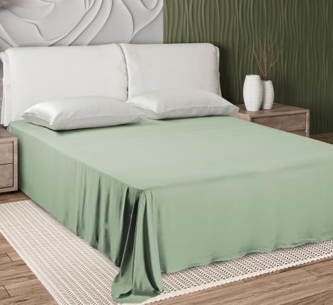 Простыня Sharmes "Bamboo" 270х300, оливковый