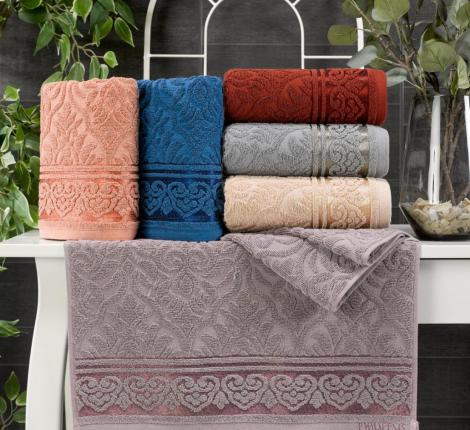 Набор махровых полотенец "PHILIPPUS" 50*90 (1/6 ) TREND COTTON (A083) TROY