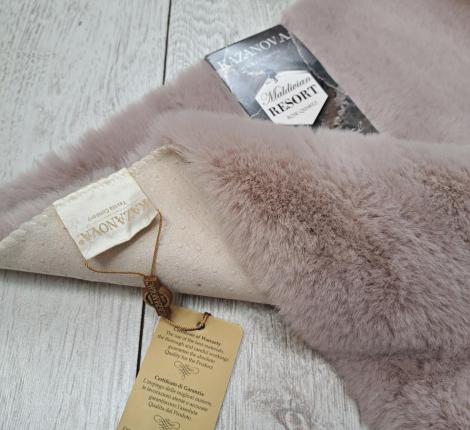 Коврик "Kazanov.A." Rabbit (пудра жемчуг) Искусственный мех, 80х120