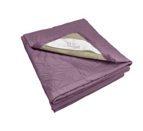 Покрывало Primavelle "ARTI" Биософт 140х200, Листья Фиолетовый