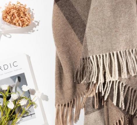 Плед PS-12 (80% шерсть 20% акрил), 170х200