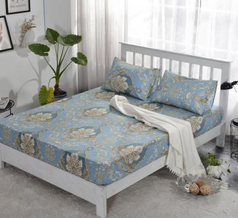 PCT-R-303 Простынь сатин на резинке печатная, 90x200