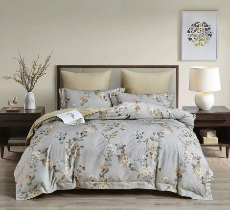 Постельное белье "Asabella" 2308-6 Фланель, Евро