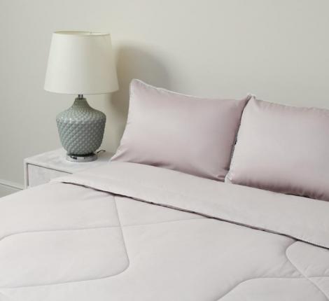 Постельное белье с одеялом "Sofi de Marko" Элиана (серо-лиловая) Сатин, Семейный