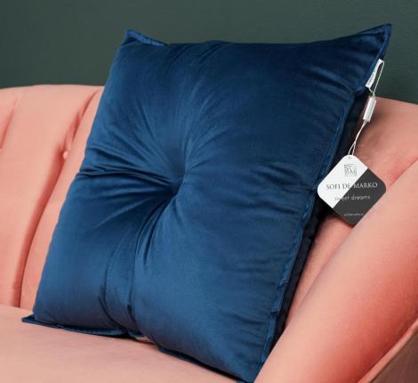 Подушка декоративная "Sofi de Marko" Вивиан (синяя), 55х55