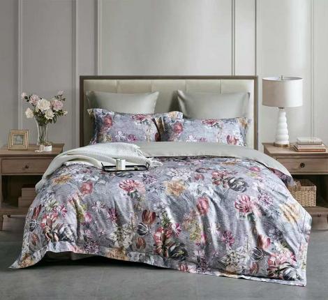 Постельное белье "Asabella" 2295-6 Фланель, Евро
