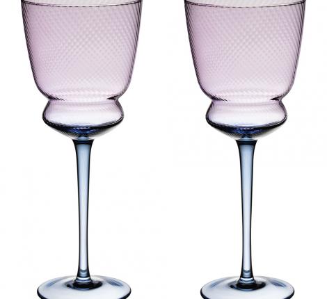 Набор бокалов для вина 2 штуки "TWIST&SHINE" PURPLE, 380 мл