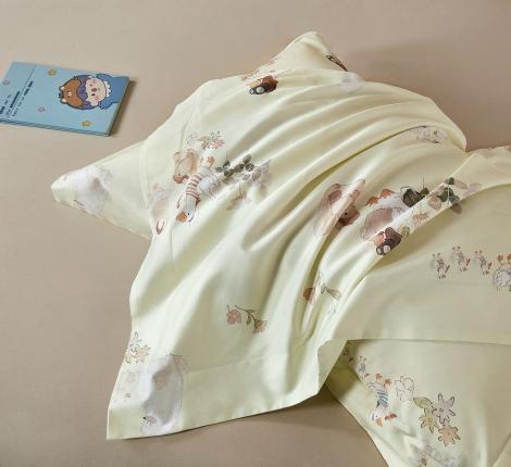 Постельное белье "Asabella" 2266-4S Мако-Сатин, 1,5 спальный