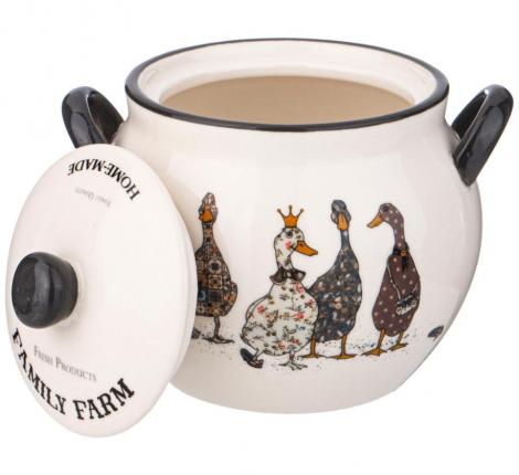 Горшочек для запекания с крышкой "FAMILY FARM", 600 мл